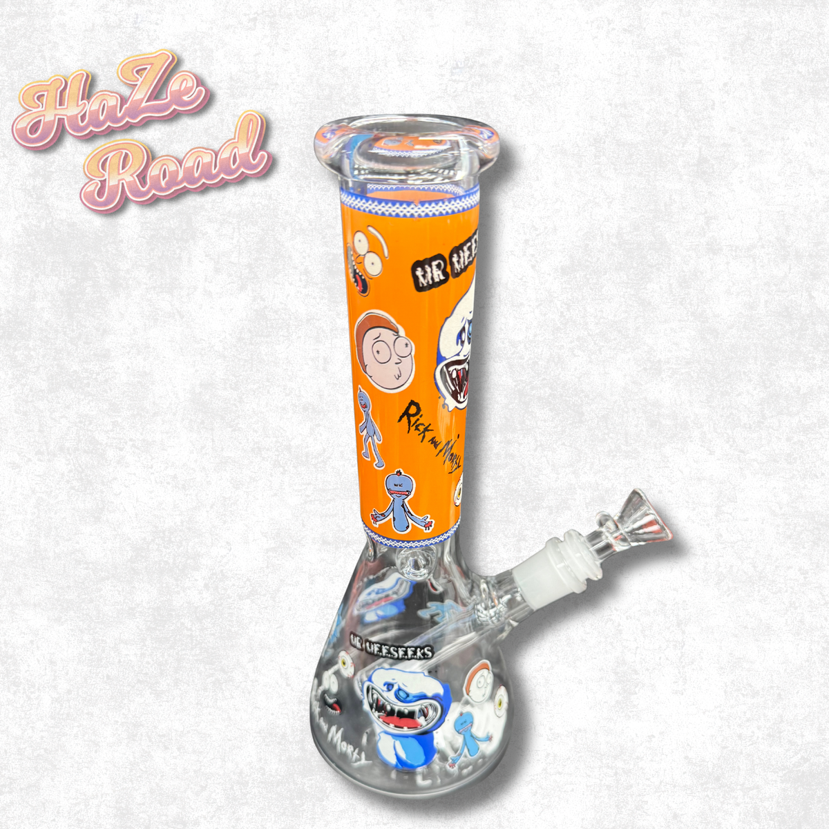 10" Rick and Morty Glass Bong