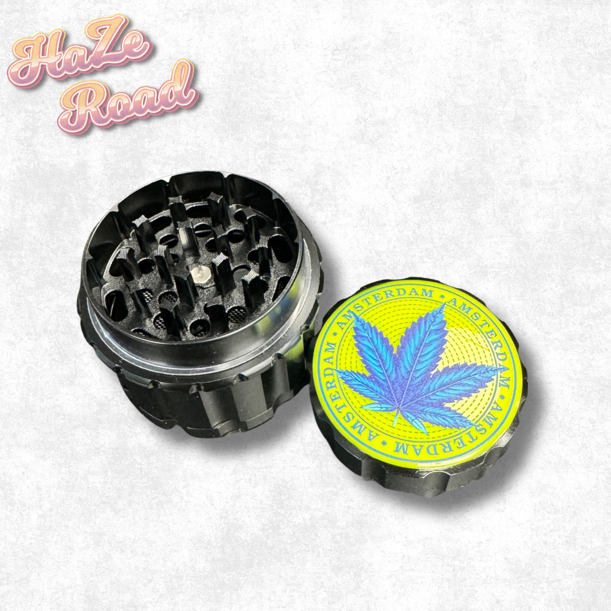 Arsenal Metal Grinder 55mm 4pc Green Leaf Logo