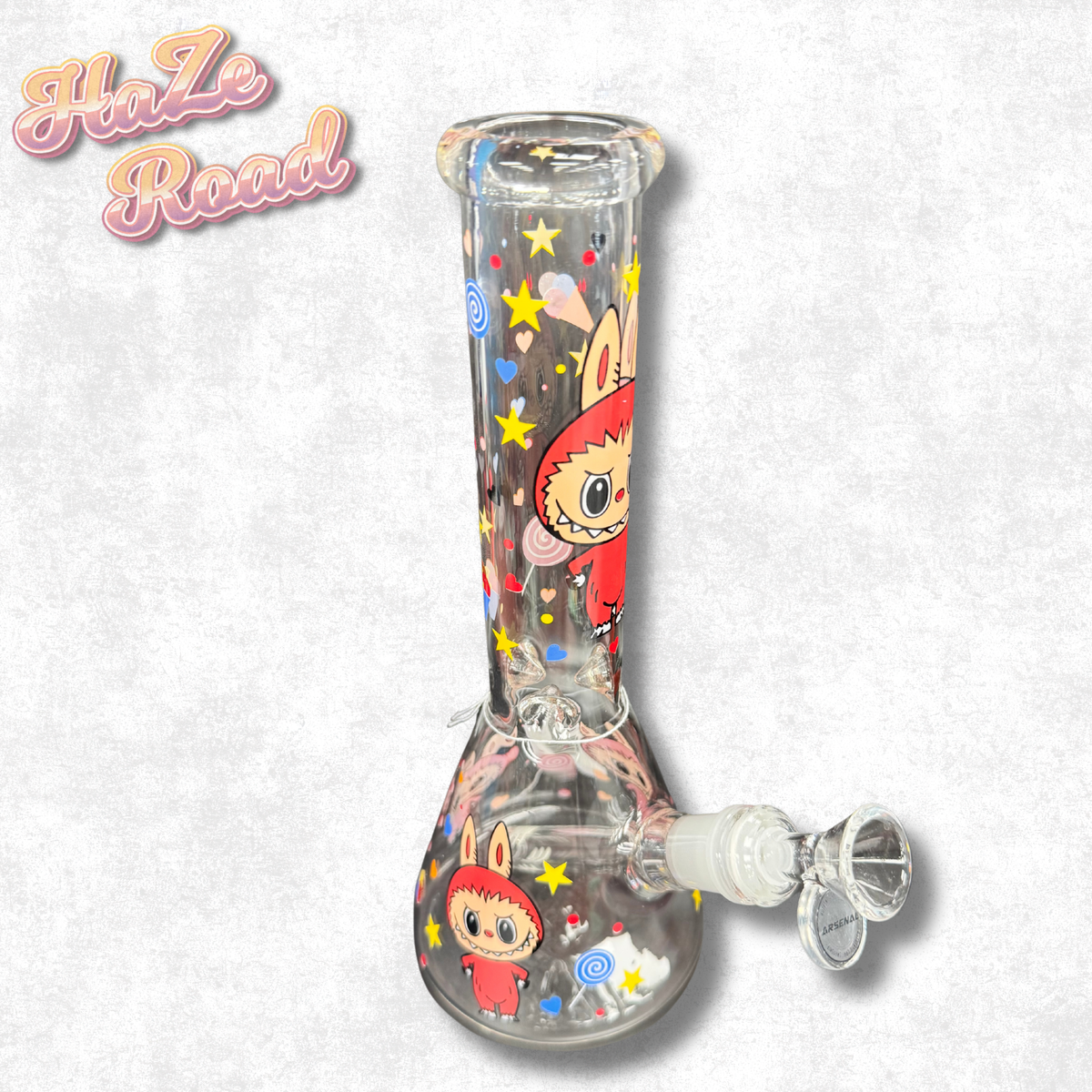 10" Bunny Squad Beaker Bong (Red)