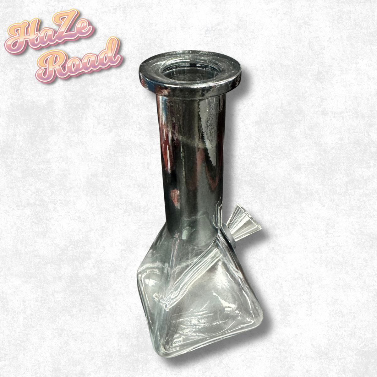6" Black Square Bottom Beaker Bong