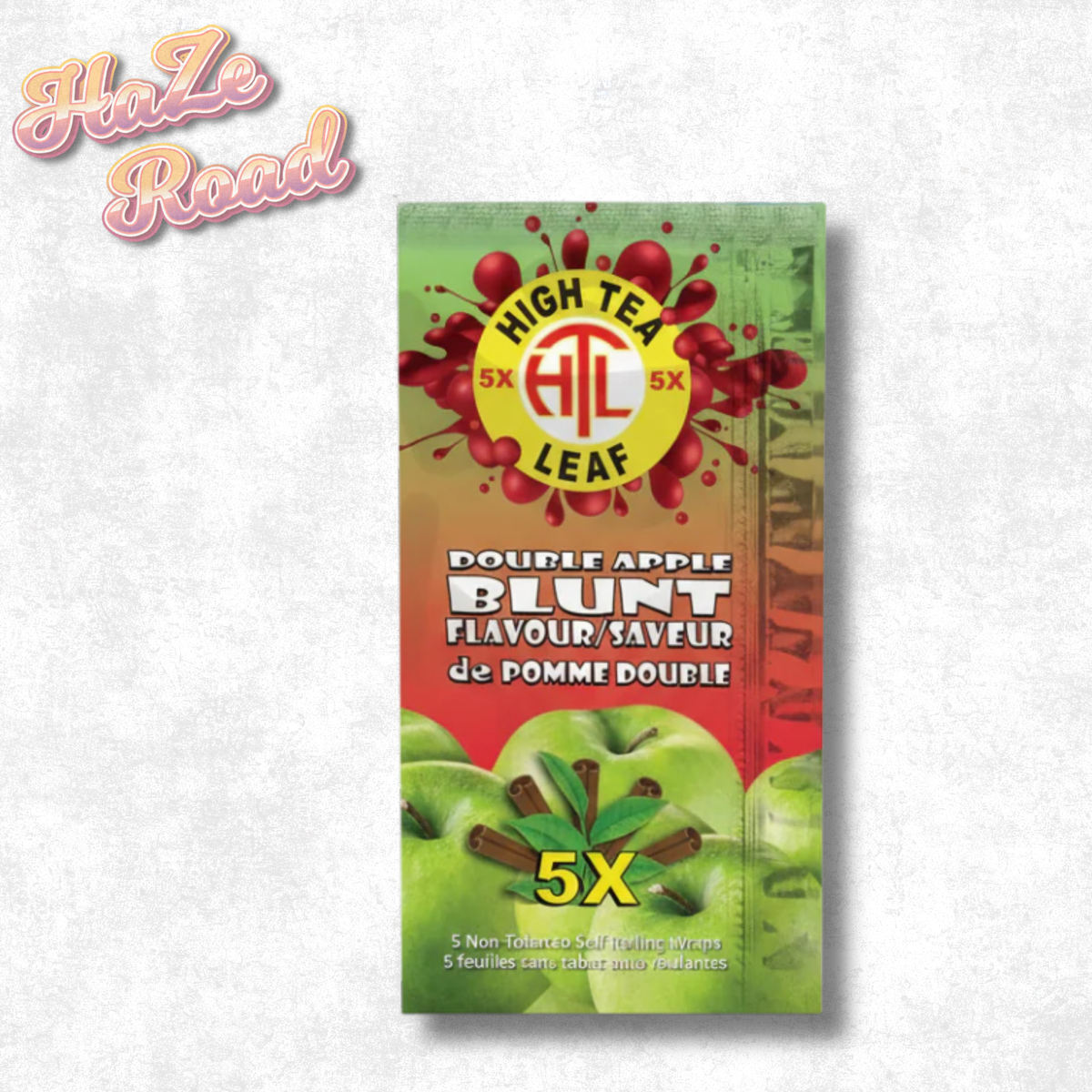 High Tea Leaf 5X Double Apple Blunt Wraps