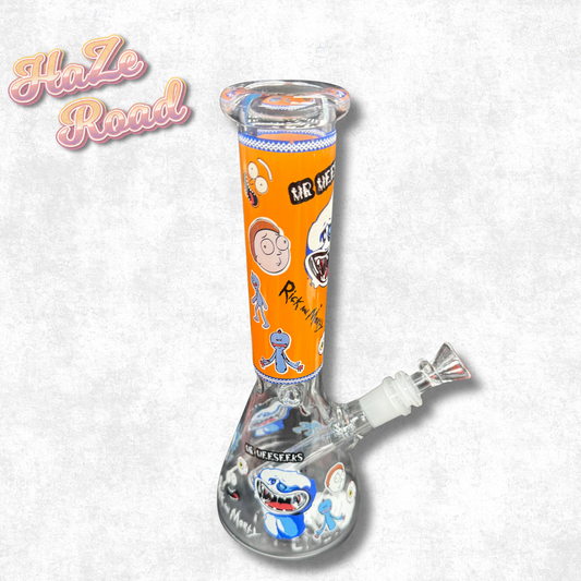 10" Rick and Morty Glass Bong