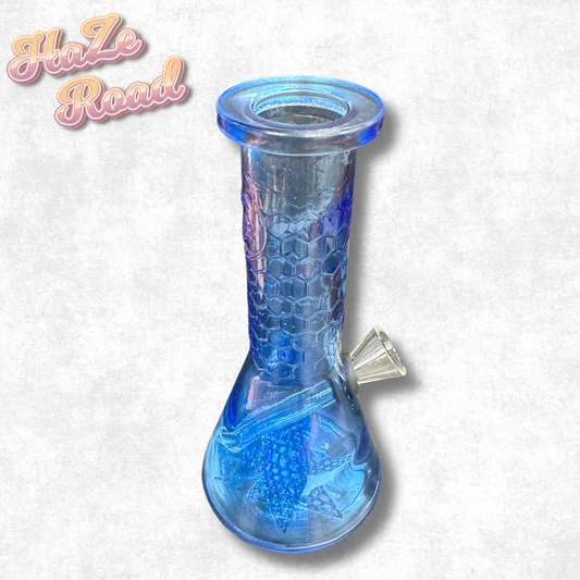 6" Blue Classic Beaker Bong