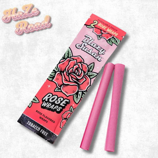 Blazy Susan Rose Wraps 2 Pack – Tobacco Free Vegan Wraps