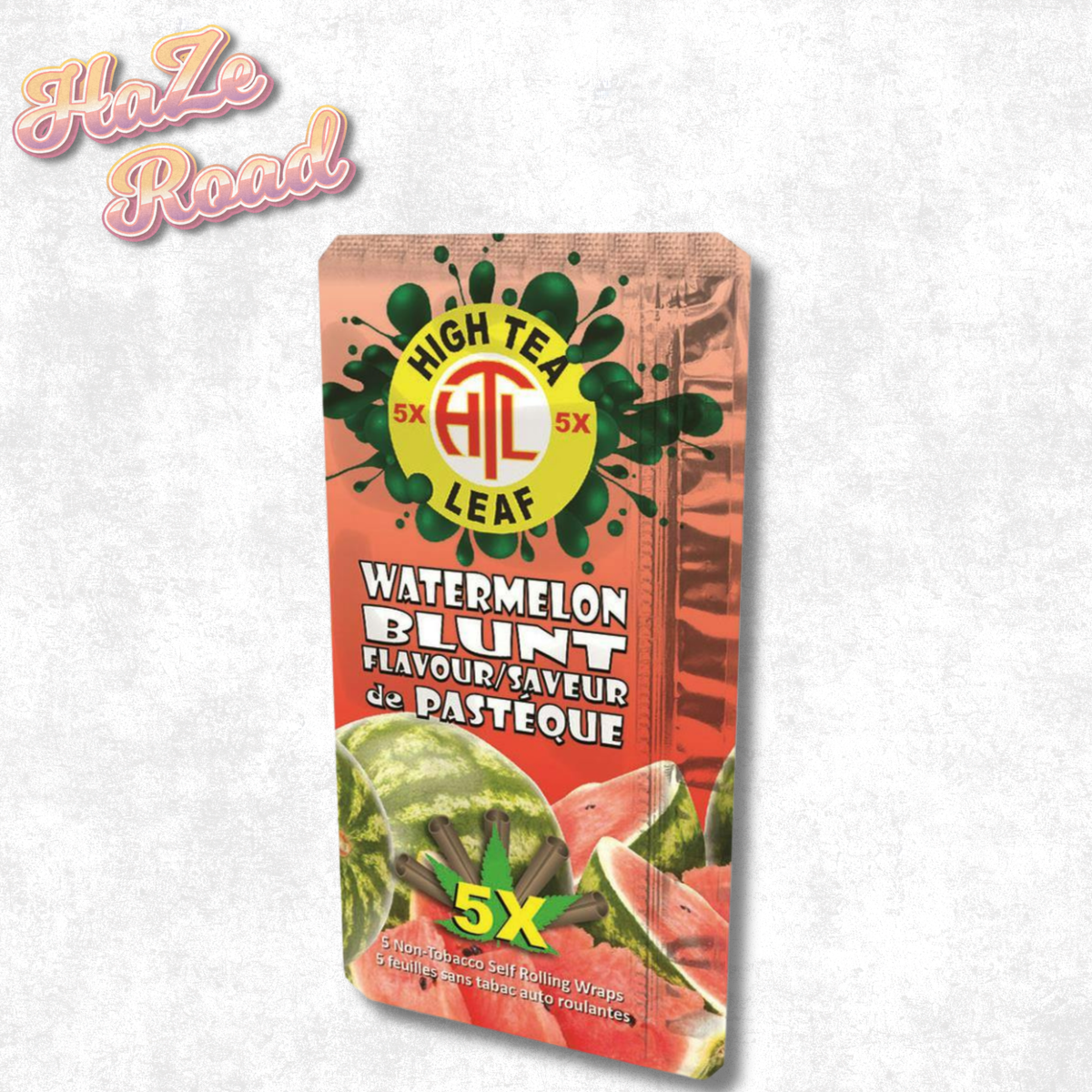 High Tea Leaf 5X Watermelon Blunt Wraps