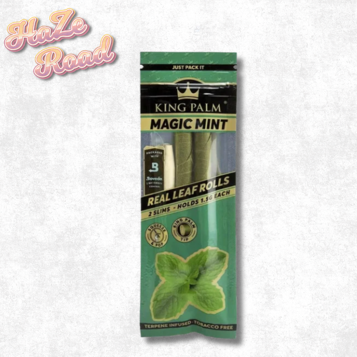 King Palm Magic Mint 2 Slims Holds 1.5G each