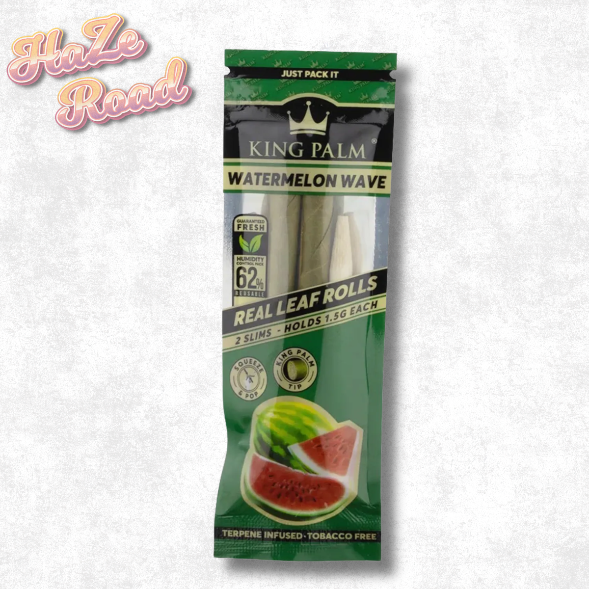 King Palm Watermelon Wave Real Leaf Rolls