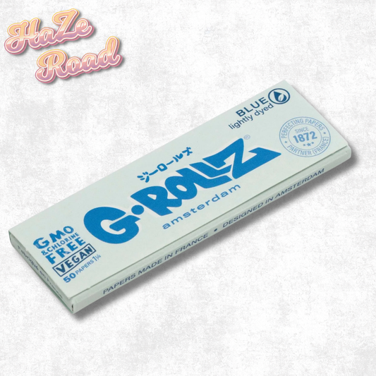 G Rollz Amsterdam 50 Papers 1.1/4 BLUE lightly Dyed