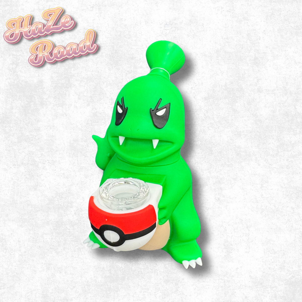 5" Green Dragon Pokémon Silicone Bong