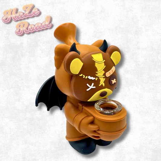 5.25" Brown Bat Wing Silicone Bong
