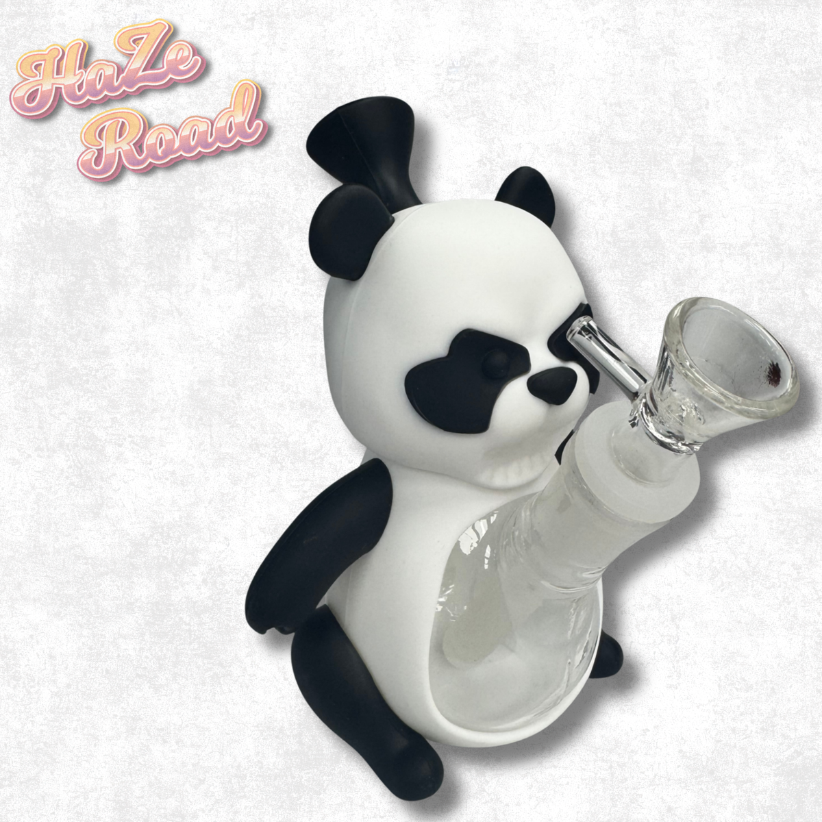 6" Panda Silicone Bong